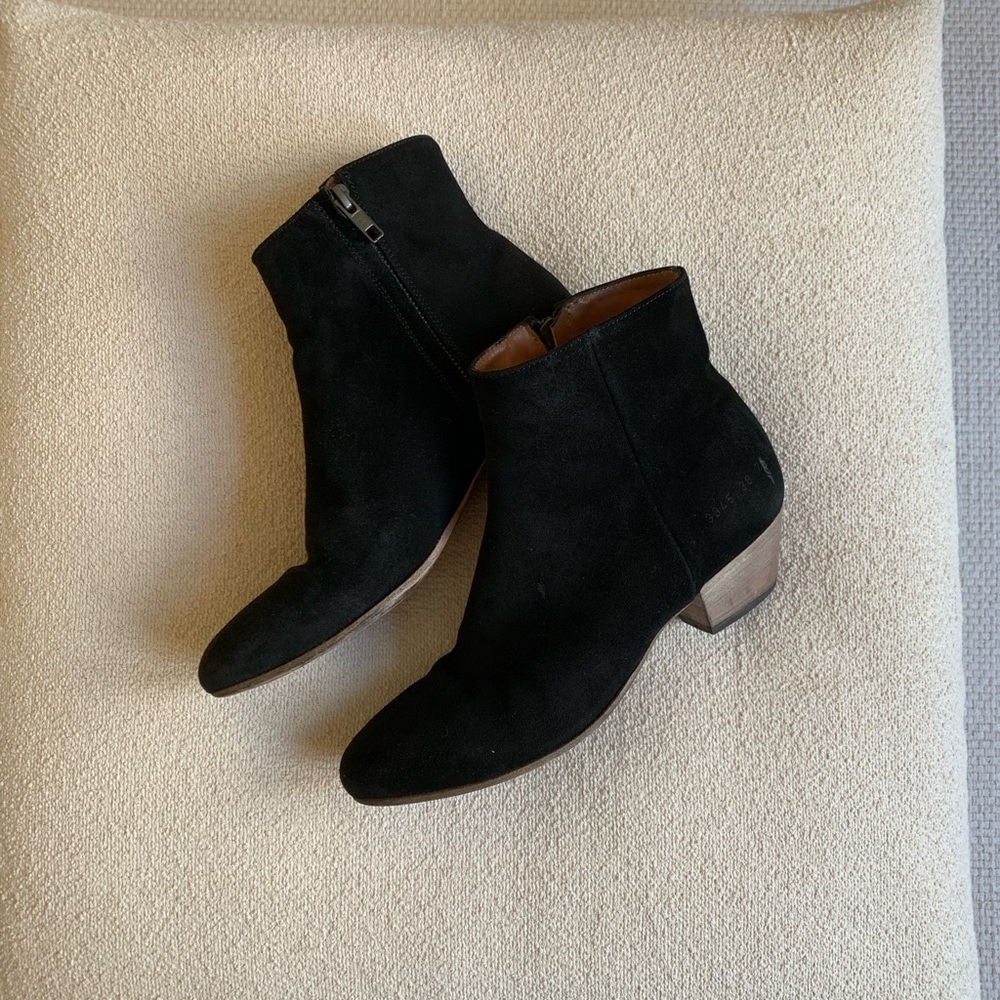 Woman by Common Projects Zip Suede Ankle Boot